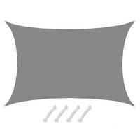 SONNENSEGEL 500/700 cm grau, rechteckig - Grau, Kunststoff (500/700cm) - Amanka