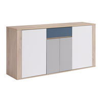 SIDEBOARD mit 4 Türen & 1 Schublade - Mehrfarbig - FILUTIA - Naturfarben, Holz (160/81/39.8cm) - Vente-Unique