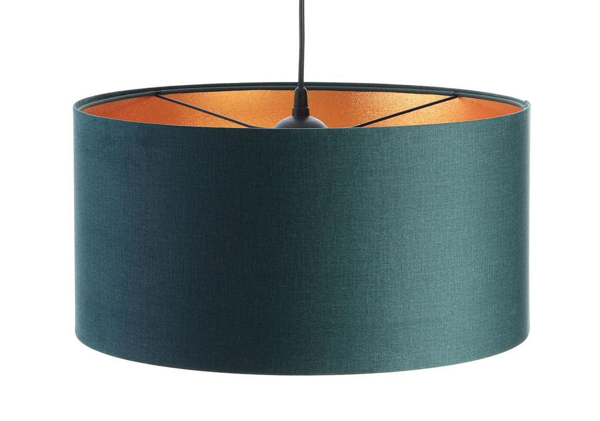 HÄNGELEUCHTE Grün 50/25 cm - Goldfarben/Grün, Kunststoff (50/0.8/25cm) - ONZENO