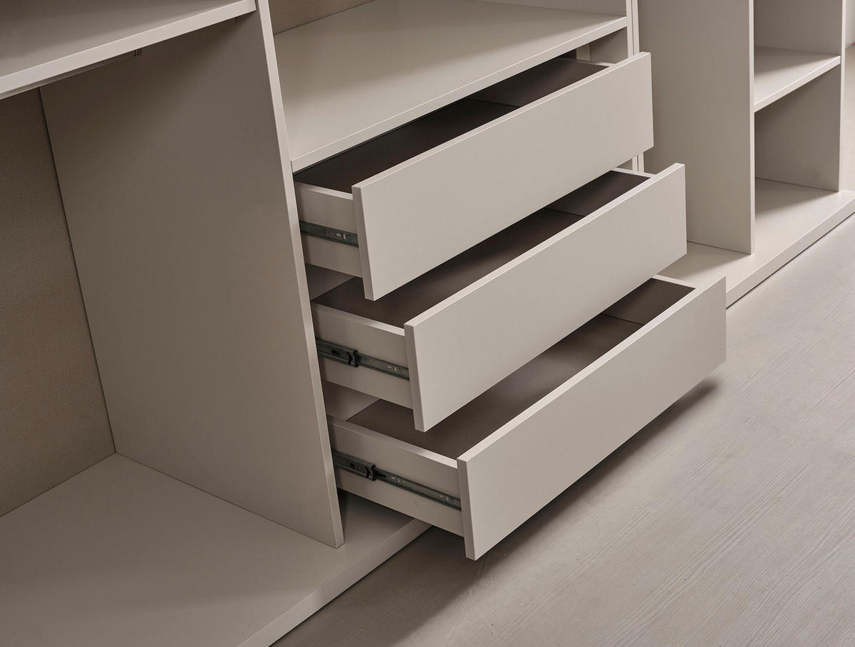 KLEIDERSCHRANK Tesla 4 trg. - Beige, Holzwerkstoff (172/220/60cm)