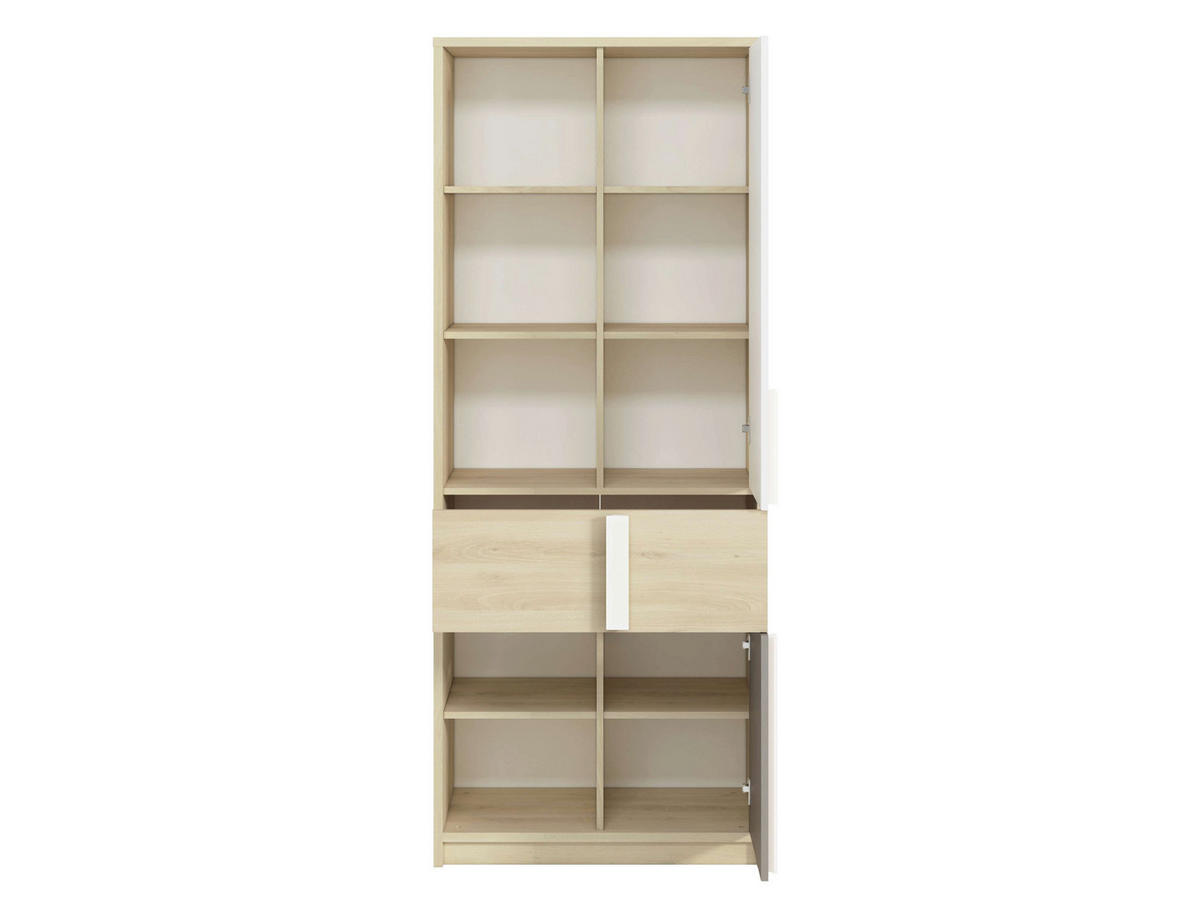 STANDREGAL – DROP 0301 – 80 cm – Drop – Weiß - Weiß, Holzwerkstoff (80/199/40cm) - hi-markt