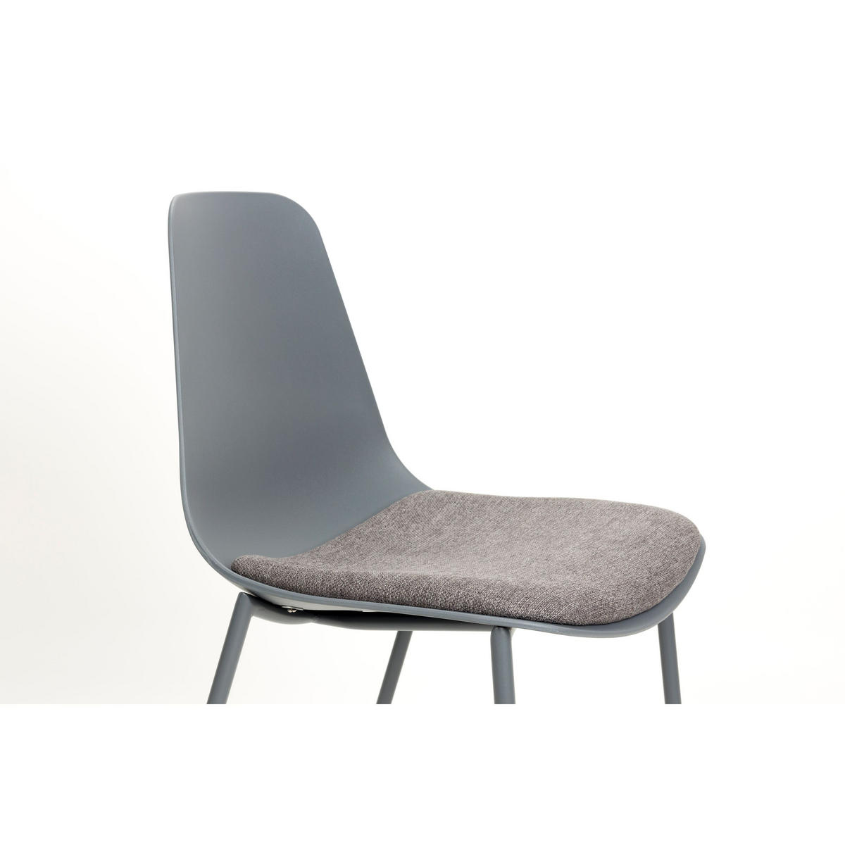 ESSZIMMERSTUHL Jeffrey Grau - 4 er Set - Grau, Kunststoff (49/88/48.5cm) - Housecraft Living