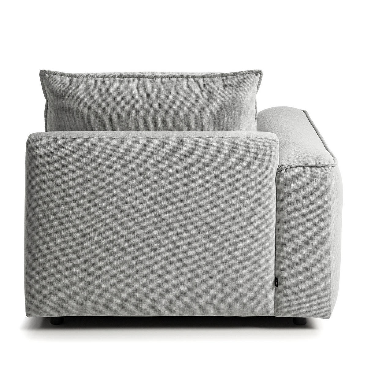 MODULLONGCHAIR - Hellgrau, Holz/Textil (170/82/105cm) - home24