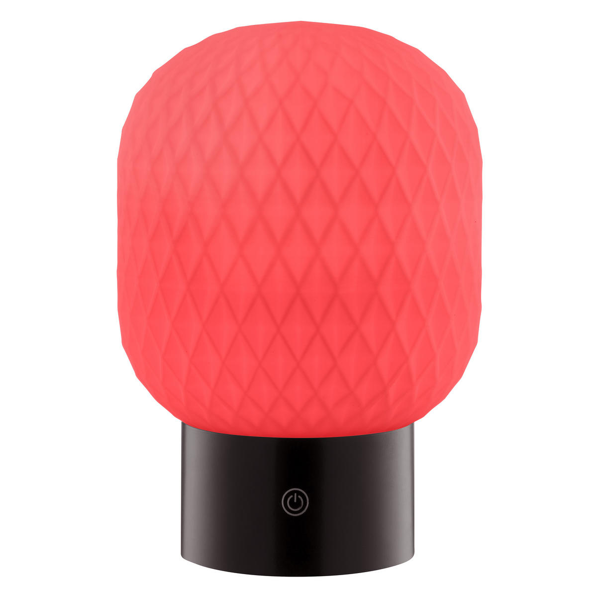 TISCHLEUCHTE Sarastro Weiß/Schwarz 13/13/20 cm - Multicolor, Glas (13/13/20cm) - Brilliant