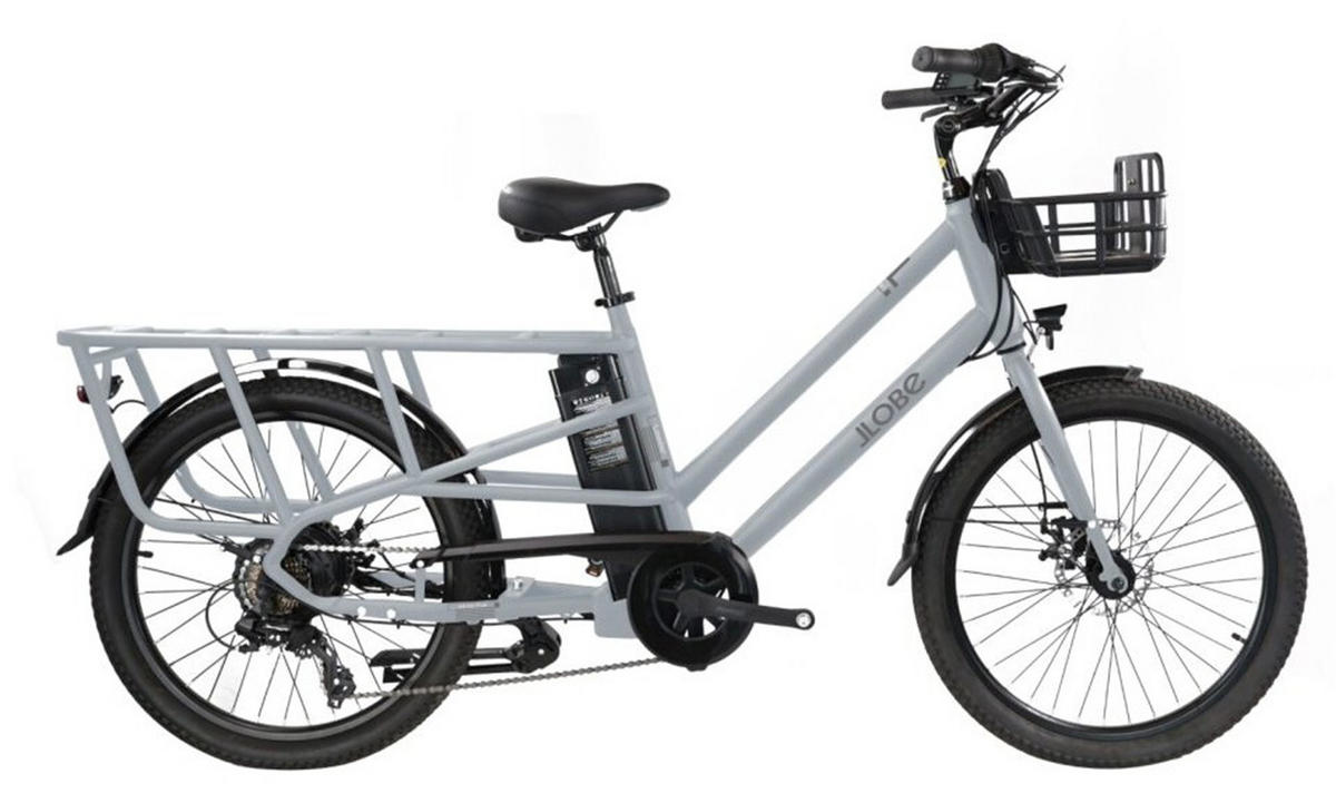 CARGO E-BIKE 24" LOADER - Grau, Metall (110cm) - LLOBE