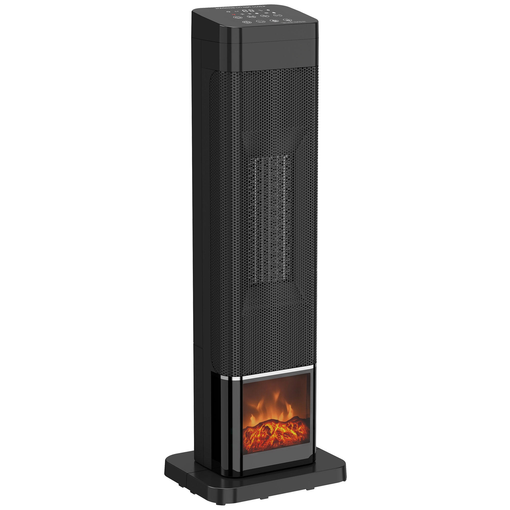 Homcom Standheizlüfter Schwarz 17x64x21.5 cm
