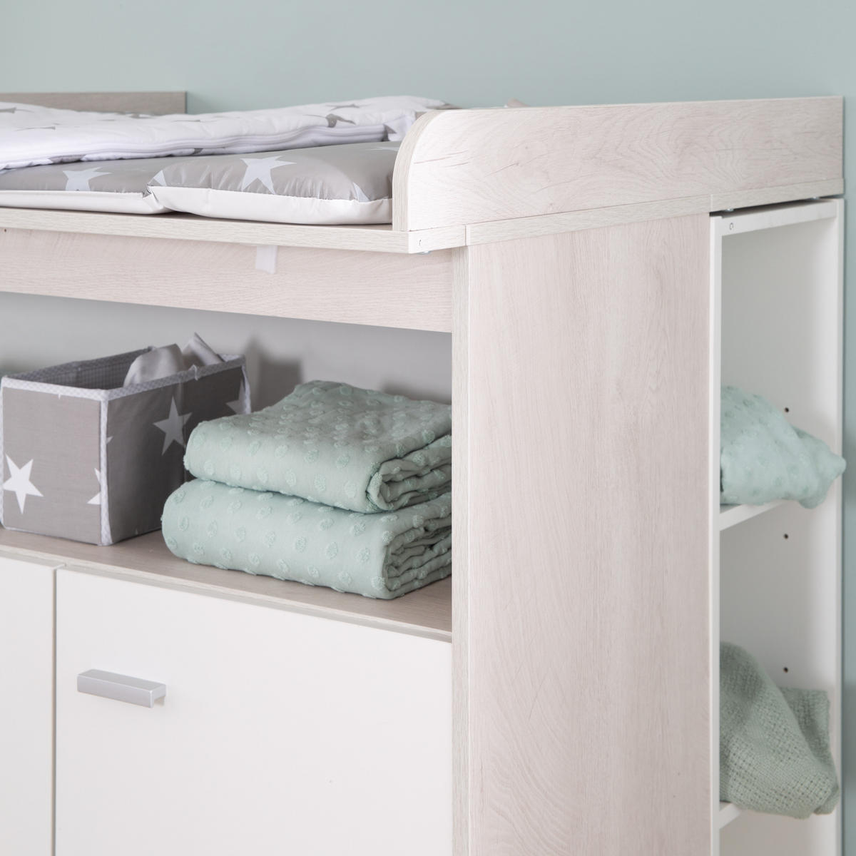 WICKELKOMMODE Julia - Weiß, Holzwerkstoff/Kunststoff (117/98/75cm) - Roba