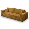 SCHLAFSOFA mit Bettkasten Orange - Orange, Textil (255/85/105cm) - Furnisell