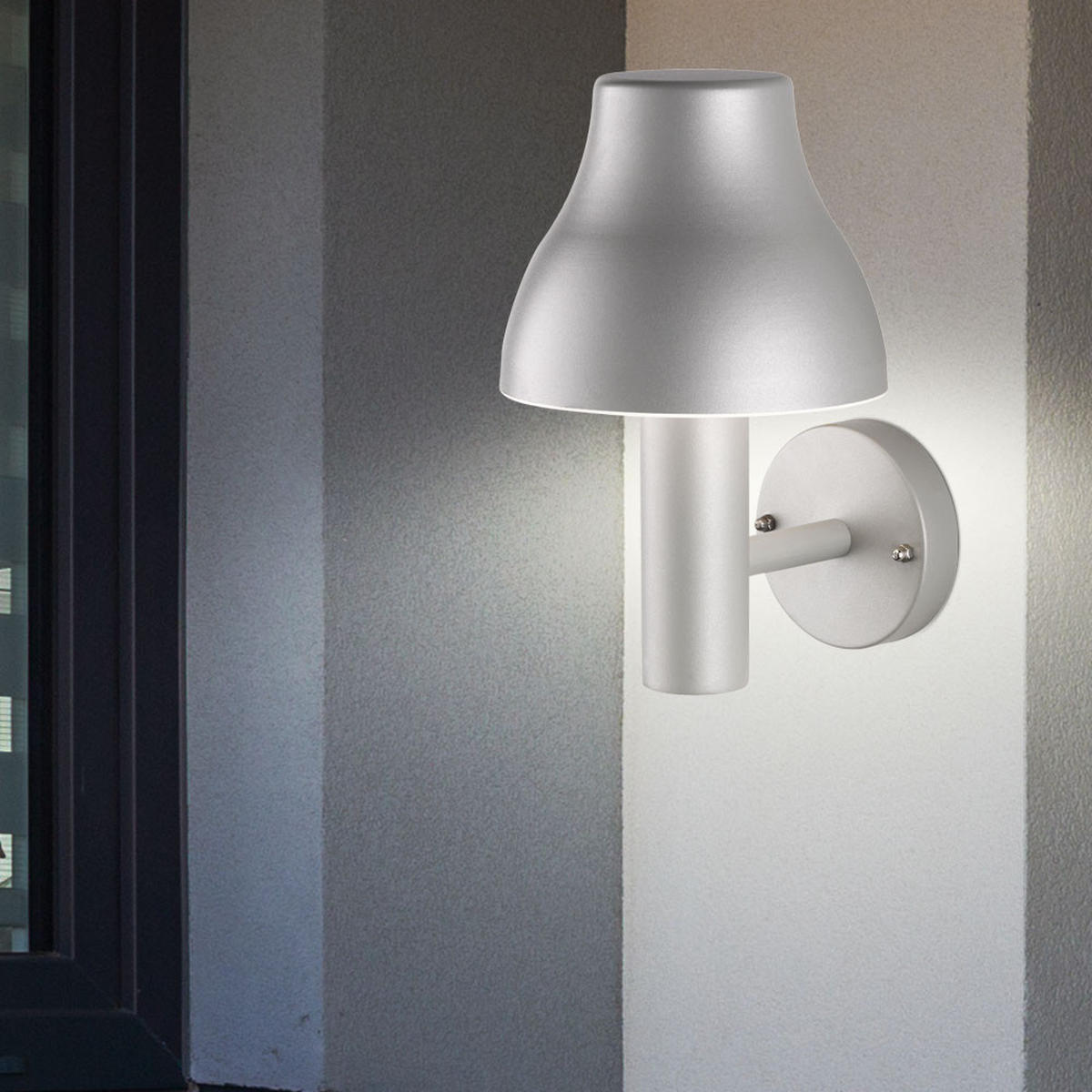 LED AUSSENLEUCHTE ALU Grau - Anthrazit, Metall (21.4/18/29cm) - Wofi