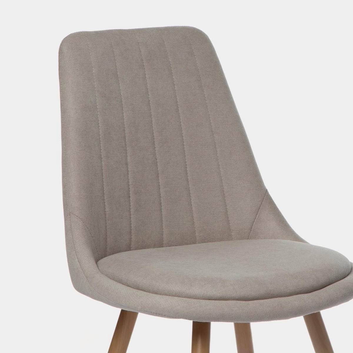 ESSZIMMERSTUHL Ingrid Beige 47 cm x 87 cm 4er-Set - Beige, Textil (47/87/50cm) - Klast Home