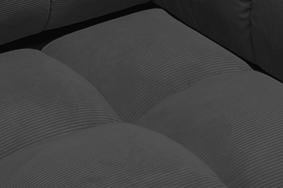 DREHSESSEL VIVIEN Anthrazit Cord Drehbar (360°) - Anthrazit/Schwarz, Kunststoff/Textil (112/85/108cm) - KAWOLA