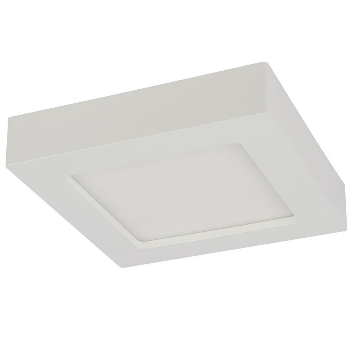 LED DECKENLEUCHTE Kunststoff Weiß - Weiß, Kunststoff (22.7/22.7/3.5cm)