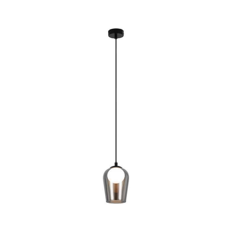 PENDELLEUCHTE Yaker 142.5/12/12cm - Schwarz, Metall (142.5/12/12cm) - Nettlife