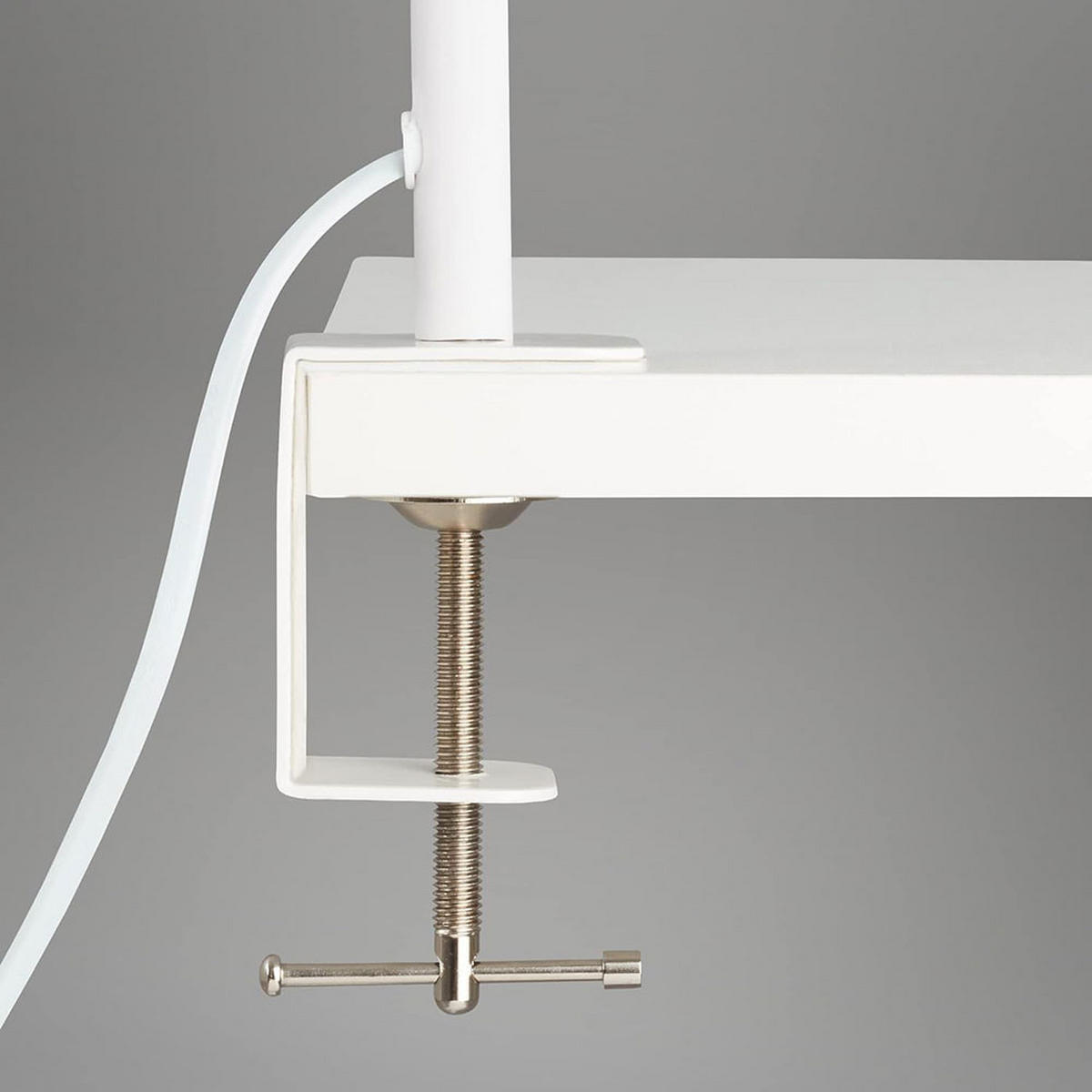 LED KLEMMLEUCHTE Weiß Flexibel verstellbar - Weiß, Metall (2.5/23/80.5cm) - Briloner