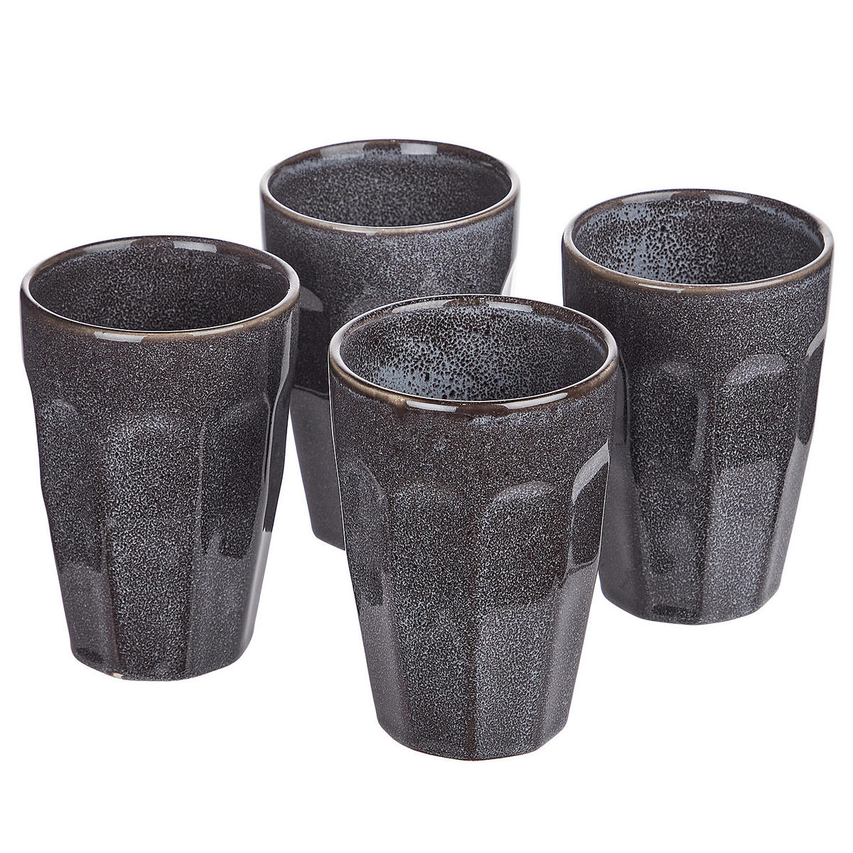 LATTE-MACCHIATO-TASSE (6er Set) Bergamo - Anthrazit, Keramik (0.33L) - Butlers