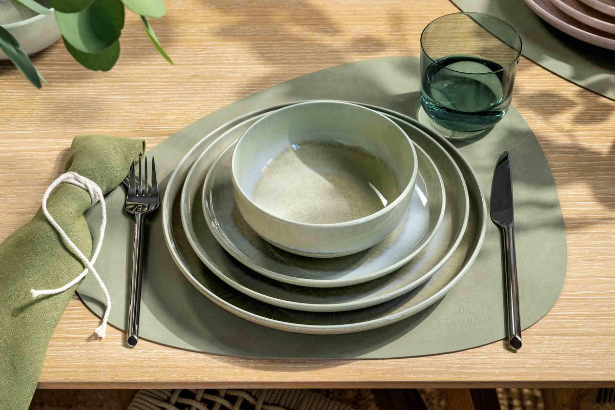 MÜSLISCHALEN Perlemor Sand grün ø 14,9 cm 4er Set - Grün, Keramik (14.9cm) - like.Villeroy & Boch