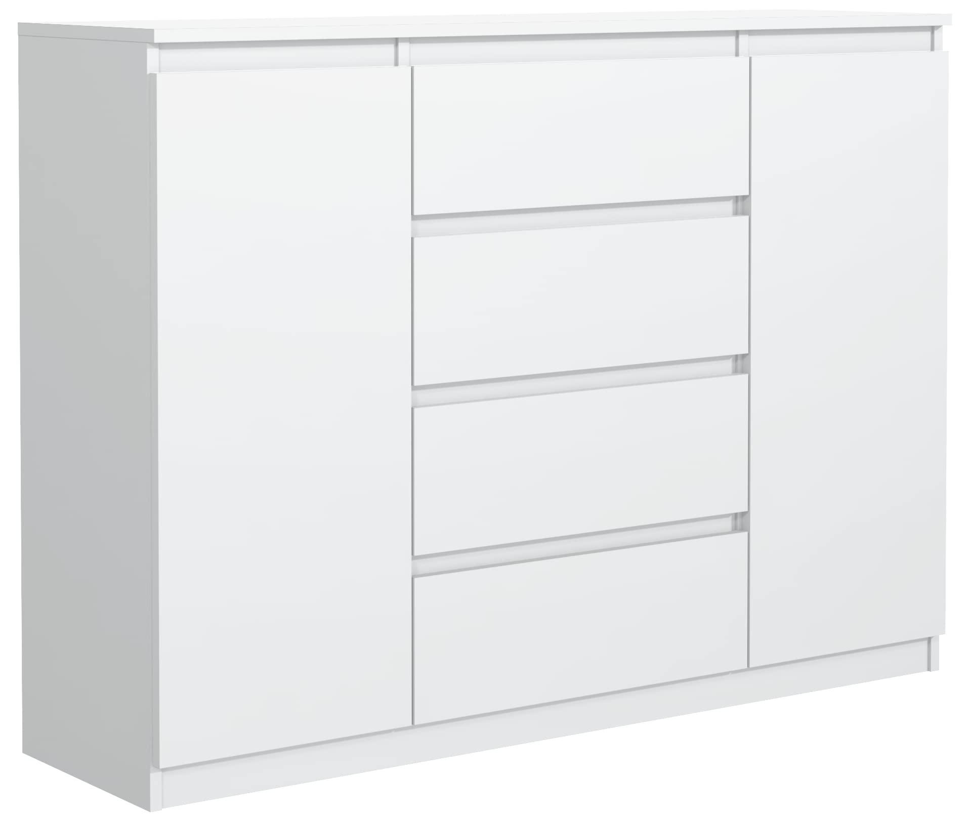 Mobelsta Kommode Weiß 120x101.5x39 cm