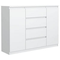 KOMMODE 120 Weiß 120x39x101,5 cm - Weiß, Holzwerkstoff (120/101.5/39cm) - Mobelsta