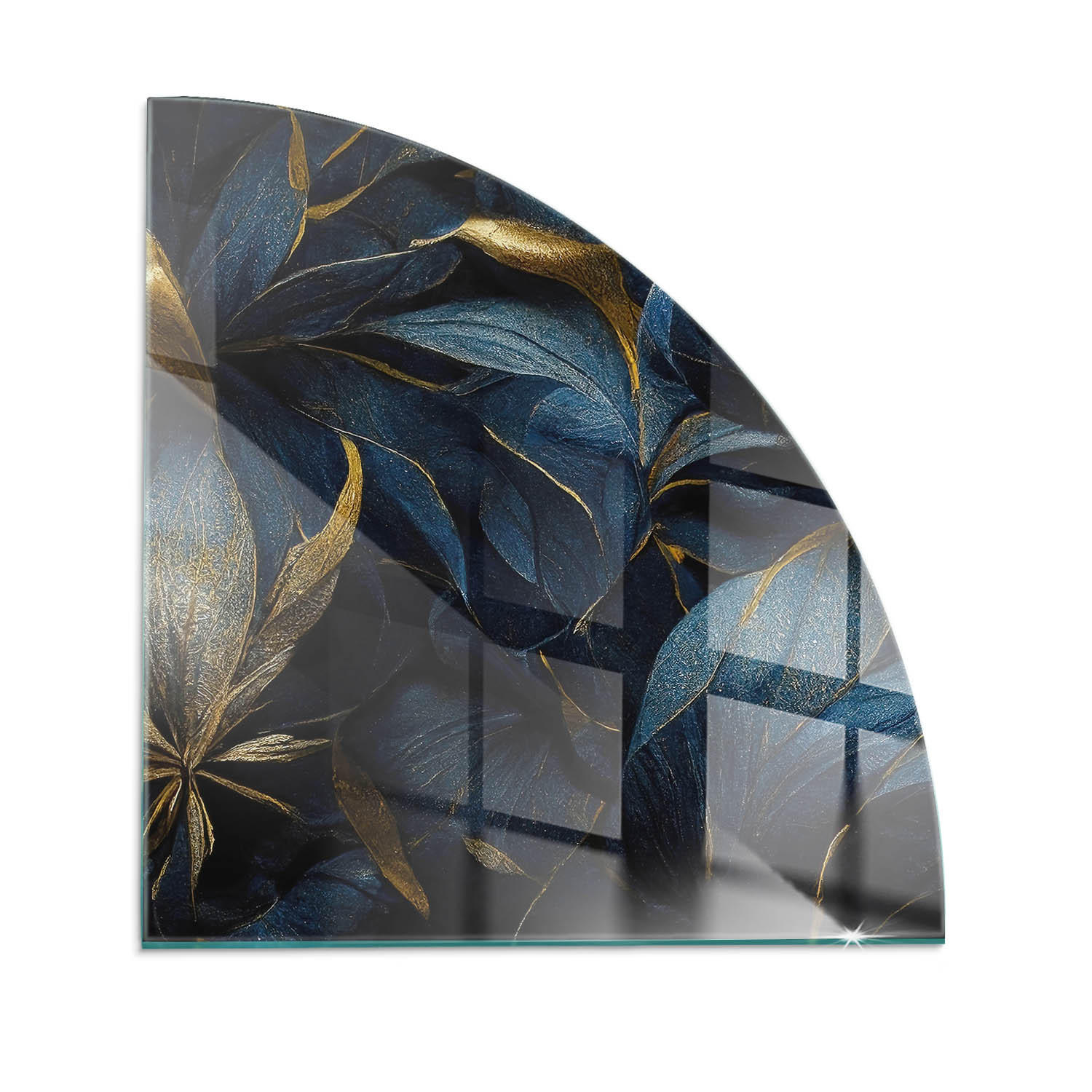 ArtPrintCave Glasplatte Dunkelblau 100x100x0.4 cm