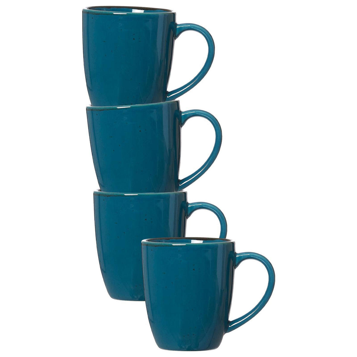 HENKELBECHER Taste petrol 340 ml 4er Set - Petrol, Keramik (0.34L) - Ritzenhoff Breker