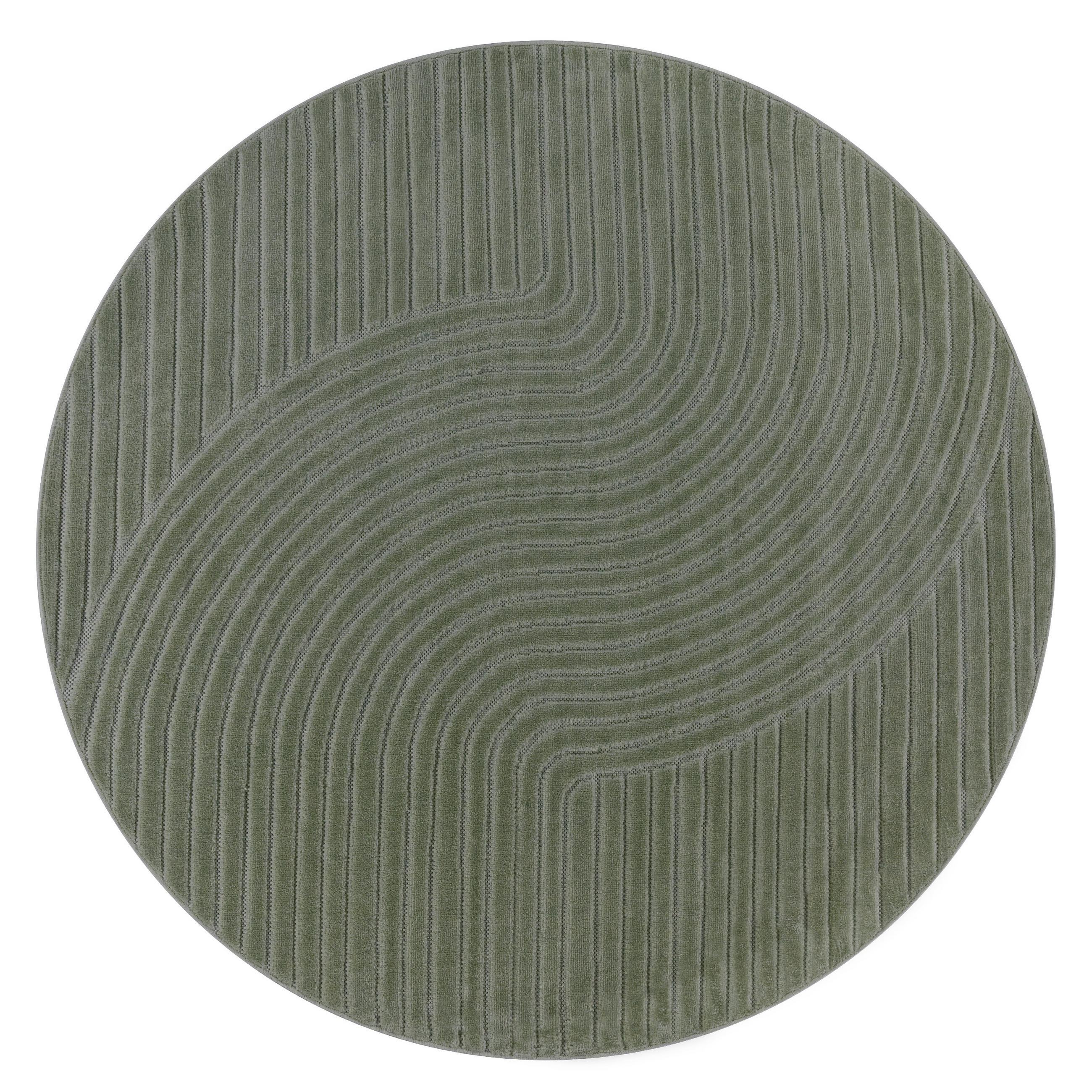 OUTDOORTEPPICH 160/160 cm Cotton 233 - Grün, Textil (160/160cm) - Paco Home