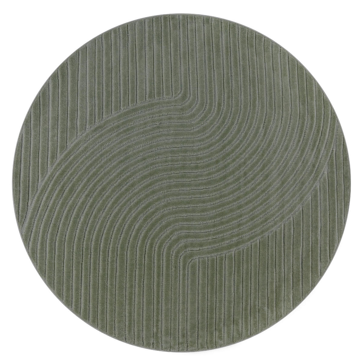 OUTDOORTEPPICH 160/160 cm Cotton 233 - Grün, Textil (160/160cm) - Paco Home