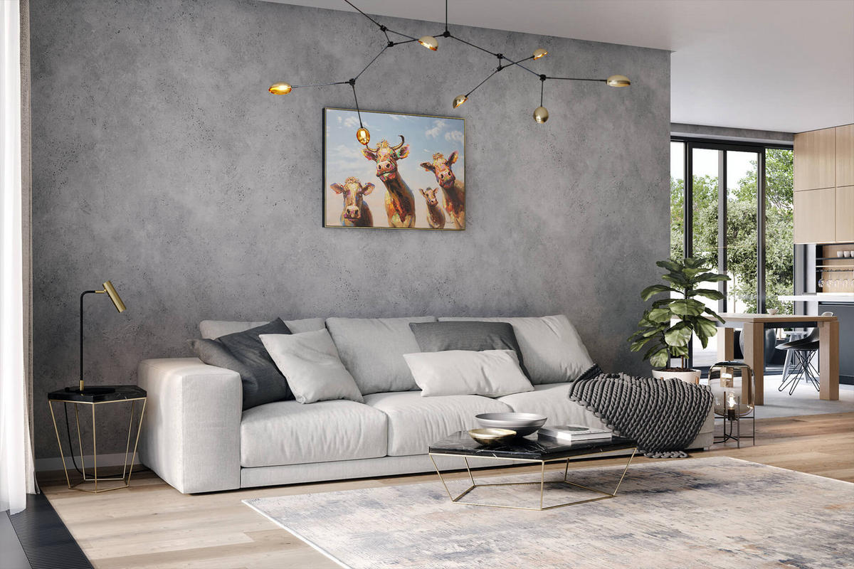 ÖLGEMÄLDE 100/75 cm - Braun, Holz/Textil (100/75cm) - KUNSTLOFT