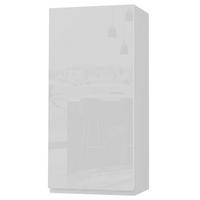 HÄNGESCHRANK Florence W4/45 Weiß / RAL 9003 signalweiß HG 45 / 32,5 / 96cm - Türanschlag rechts - Weiß Hochglanz/Weiß, Holz/Holzwerkstoff (45/96/32.5cm) - Feldmann-Wohnen