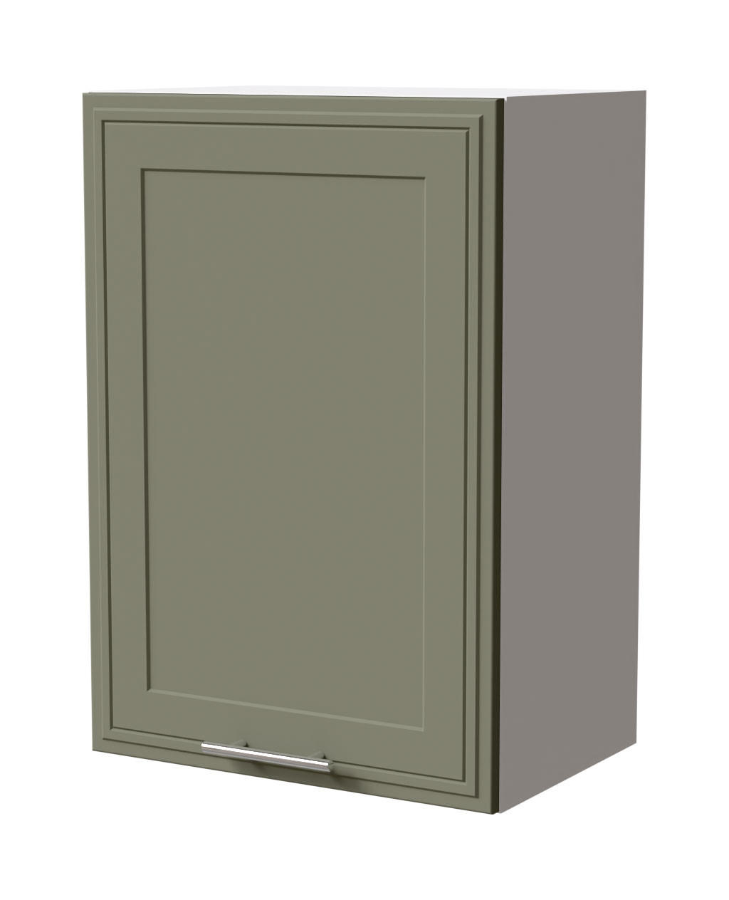 HÄNGESCHRANK Salo W2/50 Weiß / Reed Green Matt 50 / 32,5 / 72cm - Weiß/Grün, Holz/Holzwerkstoff (50/72/32.5cm) - Feldmann-Wohnen
