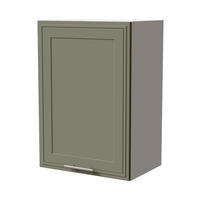 HÄNGESCHRANK Salo W2/50 Weiß / Reed Green Matt 50 / 32,5 / 72cm - Weiß/Grün, Holz/Holzwerkstoff (50/72/32.5cm) - Feldmann-Wohnen