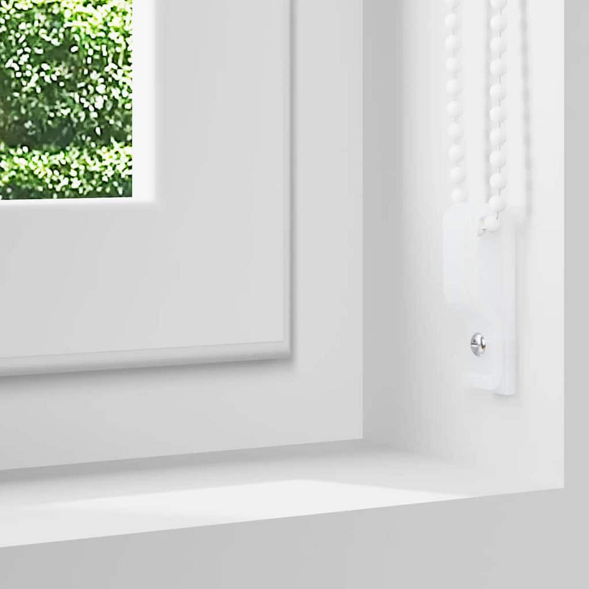 VERDUNKELUNGSROLLO 124,4/230 cm Stoffbreite 120 cm aus Polyester Creme - Weiß, Textil (120/230cm) - vidaXL