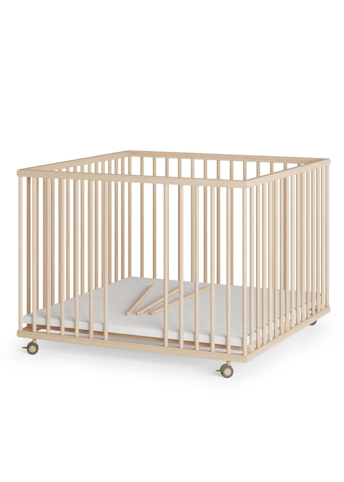 LAUFGITTER 100x100 cm mit Schlupfsprossen - natur - Premium Kollektion - Naturfarben, Holz (100/74/100cm) - Sämann – make a difference.