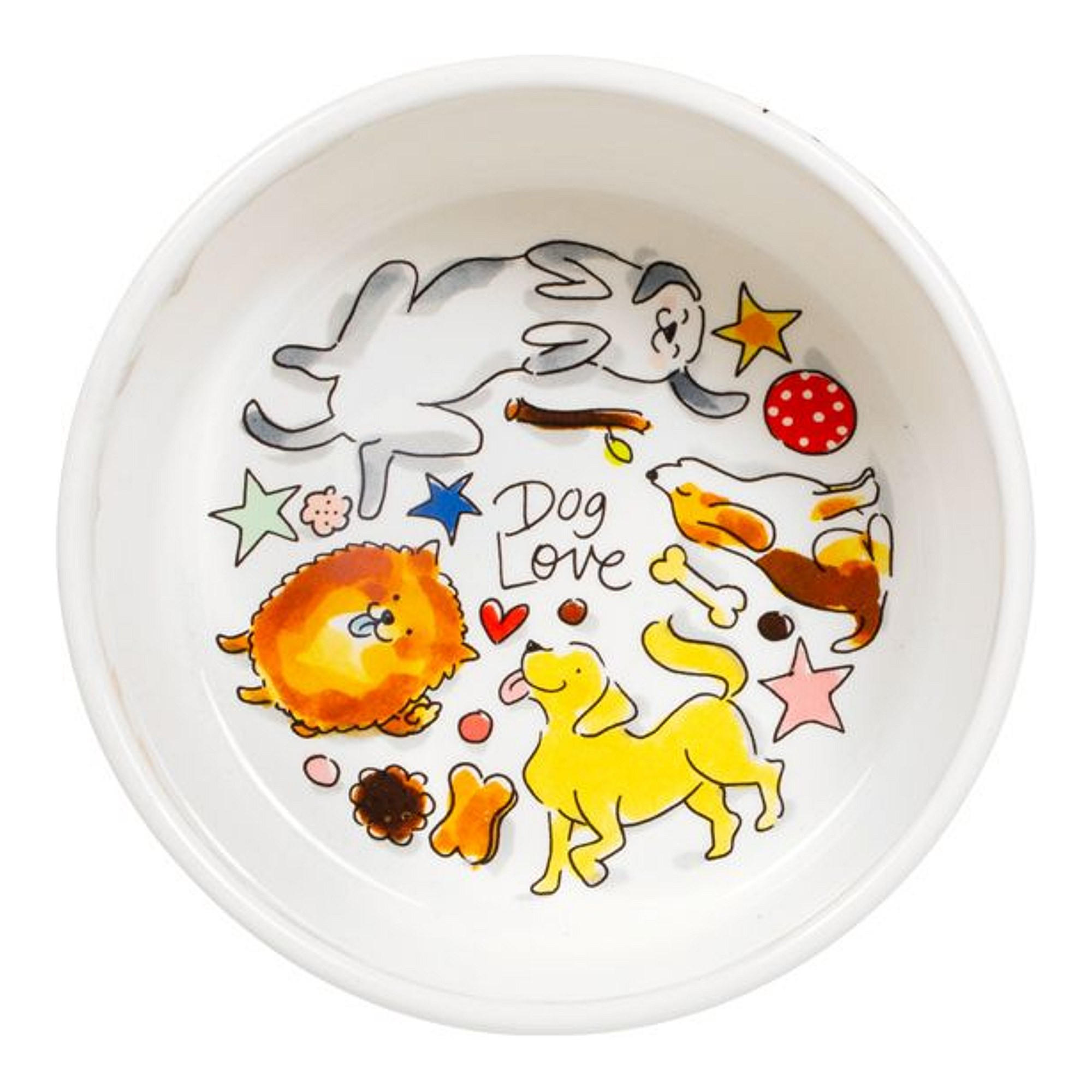 FUTTERNÄPFE Hund in Bunt - 15,5cm - Multicolor, Keramik (15.4cm) - Blond Amsterdam