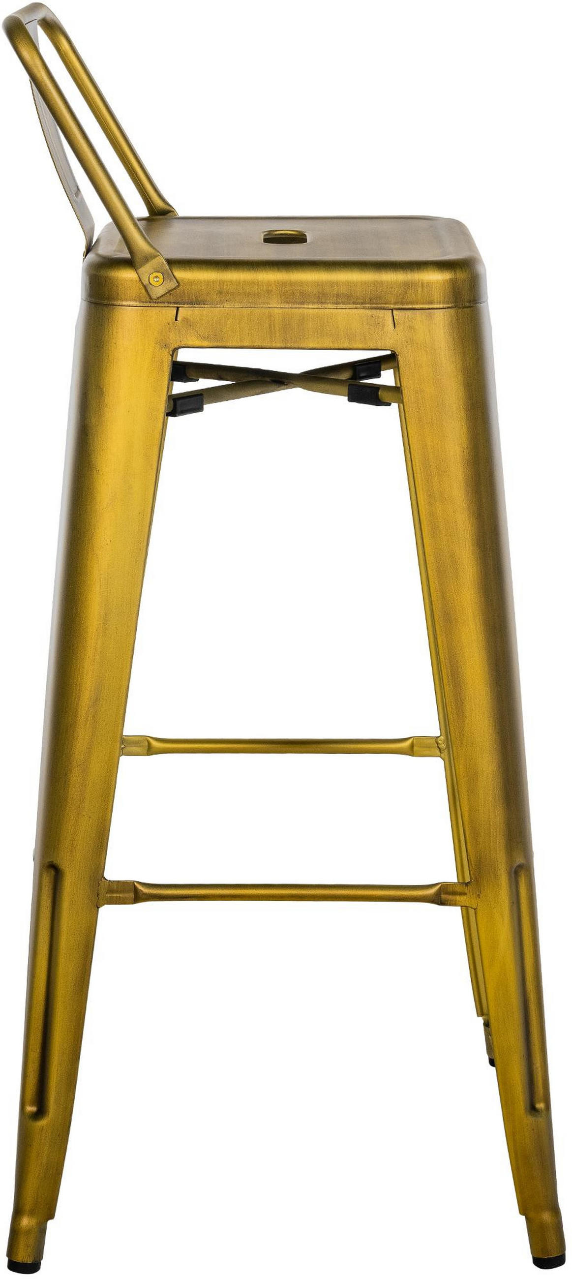 BARHOCKER Lekel Metall Gold - Goldfarben, Metall (44/96/43cm) - DELUKE