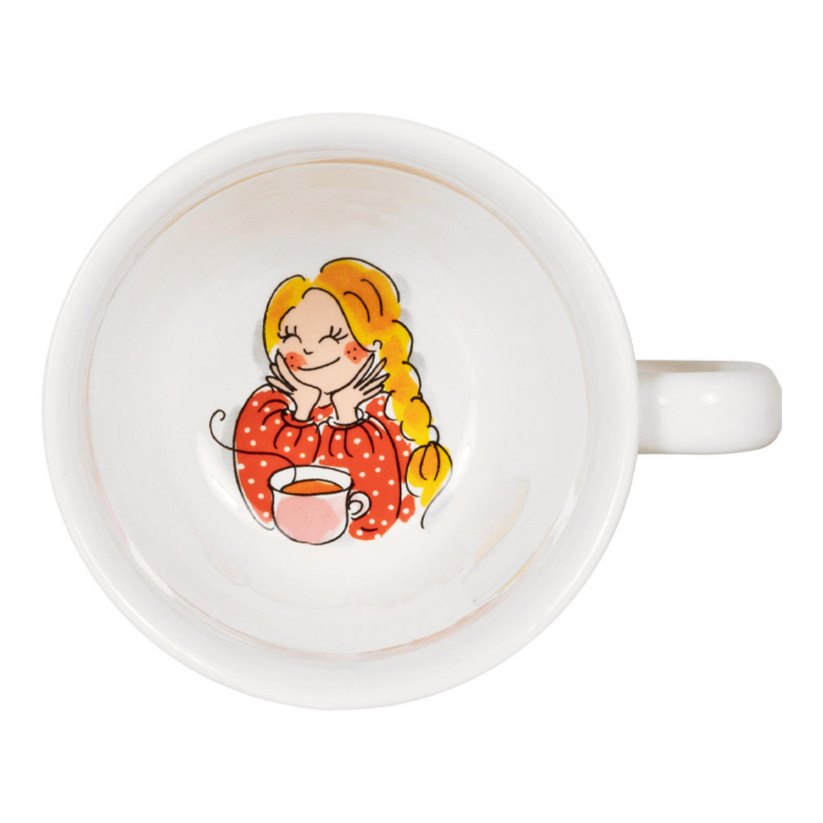 SUPPENSCHALE Rote Suppe in Bunt - 14cm - Multicolor, Keramik (12.7/16.2/9.7cm) - Blond Amsterdam