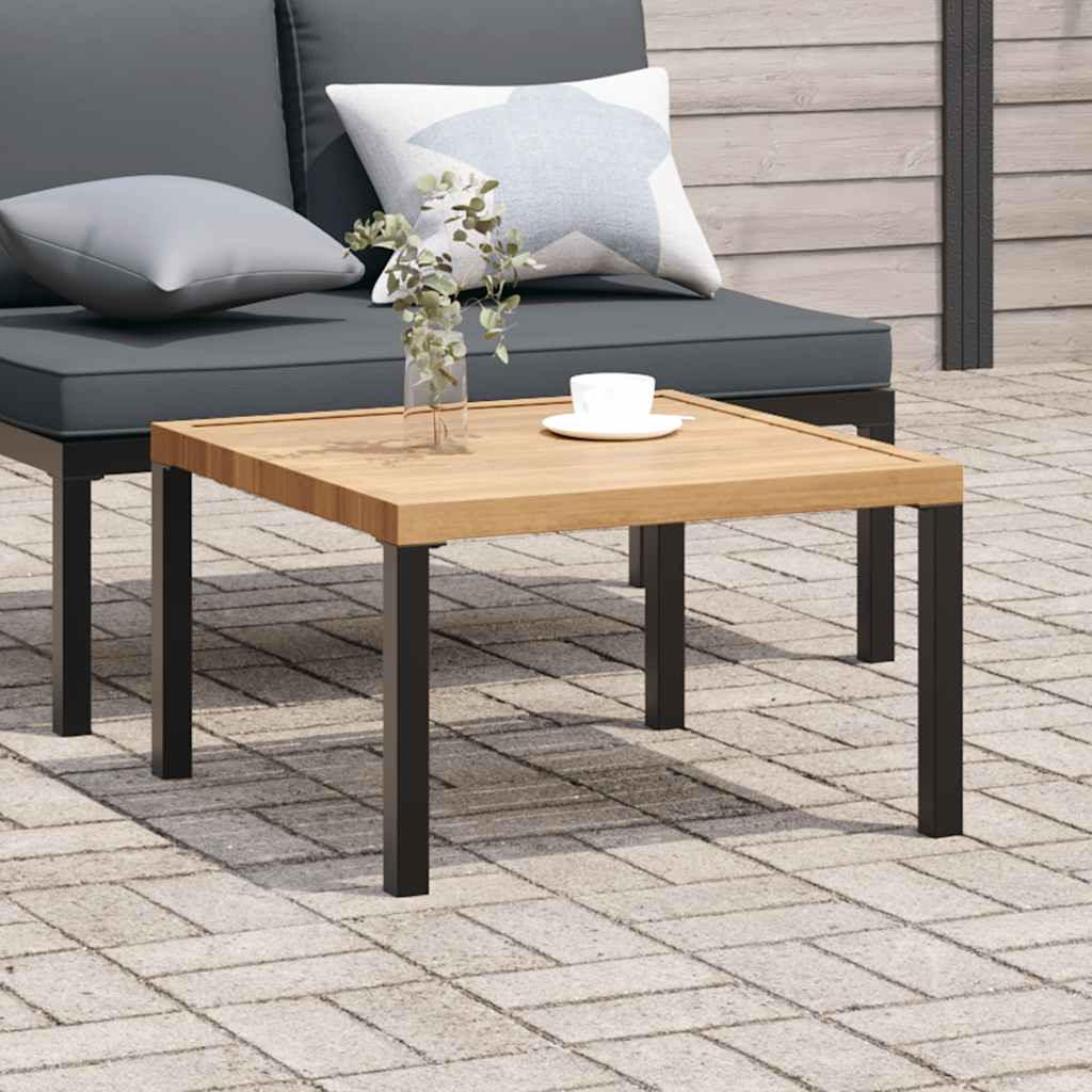GARTENTISCH Tischmaro 65/40/65 cm - Schwarz, Naturmaterialien (65/65/40cm) - ZMH