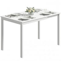 AUSZIEHTISCH Weiß Metallgestell 80-120/70/74 cm - Weiß, Holz (70/120/74cm) - PANGIVO