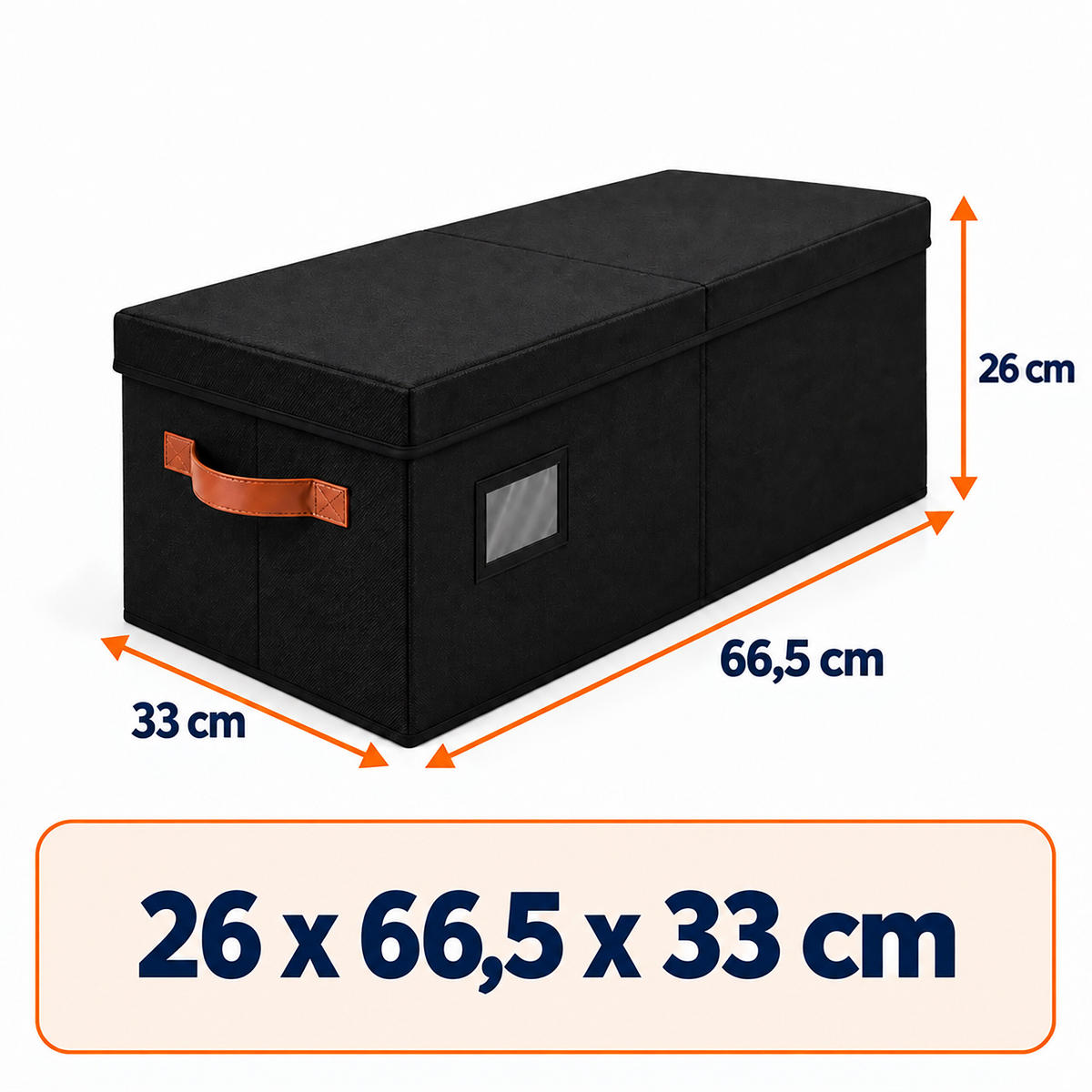 AUFBEWAHRUNGSBOX Schwarz für Weihnachtskugeln 96 Fächer - Schwarz, Wellpappe/Kunststoff (66.5/26/33cm) - Relaxdays