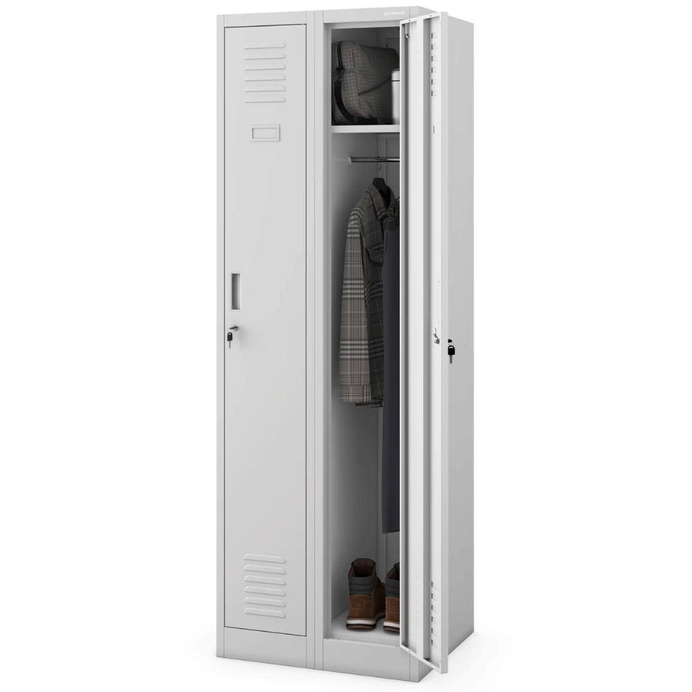 Jan Nowak Umkleideschrank Grau 60x180x50 cm