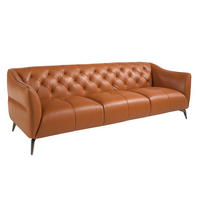 CHESTERFIELD-SOFA Chester 3-Sitzer Sofa aus braunem Leder 240/95/77 cm - Dunkelgrau/Braun, Leder (240/77/95cm) - ANGEL CERDA