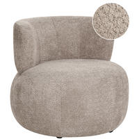 SESSEL Chenillegewebe Taupe Volda - Taupe, Textil (78/74/80cm) - Beliani
