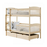 ETAGENBETT mit zwei Schubladen 90x190 cm in Natur - Naturfarben, Holz (90/190cm) - Kids Collective