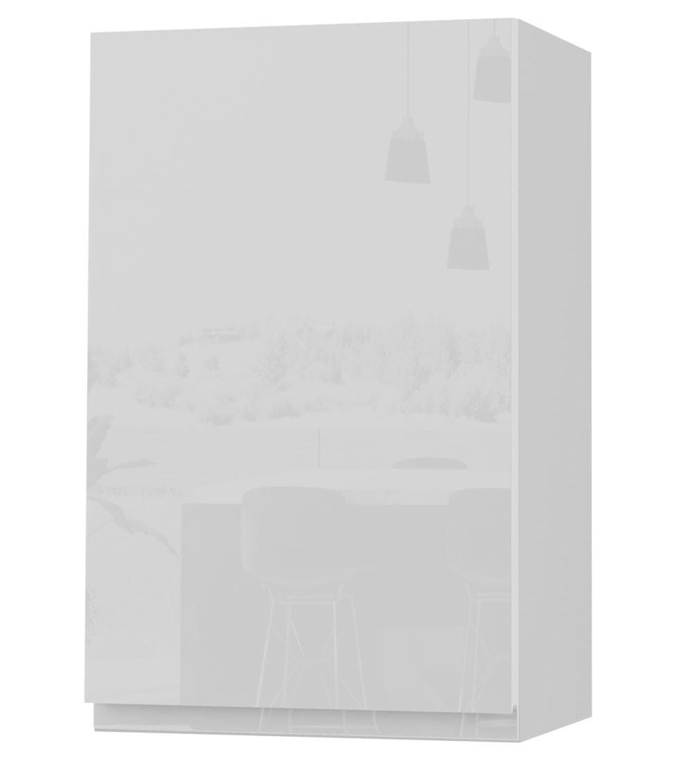 HÄNGESCHRANK Florence W2/45 Weiß / RAL 9003 signalweiß HG 45 / 32,5 / 72cm - Türanschlag links - Weiß Hochglanz/Weiß, Holz/Holzwerkstoff (45/72/32.5cm) - Feldmann-Wohnen