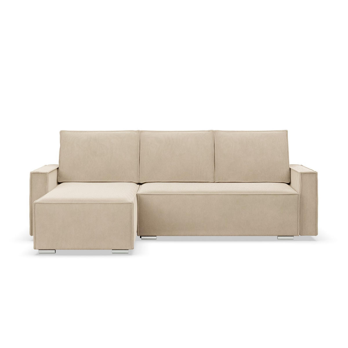 ECKSOFA MIT SCHLAFFUNKTION NOTO BONELL Beige - Beige, Textil (142/231cm) - Mebligo