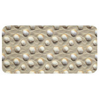 WC PŘEDLOŽKA Mušle - Písek - Námořní 120x60 cm - písková barva, textil/plast (120/1cm) - OnlyWow
