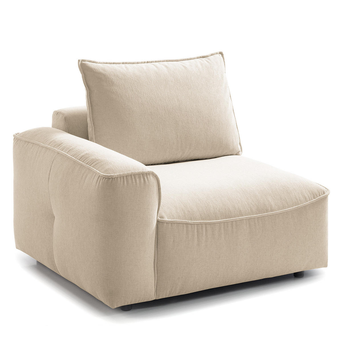 MODULSESSEL - Beige, Holz/Textil (104/82/99cm) - home24