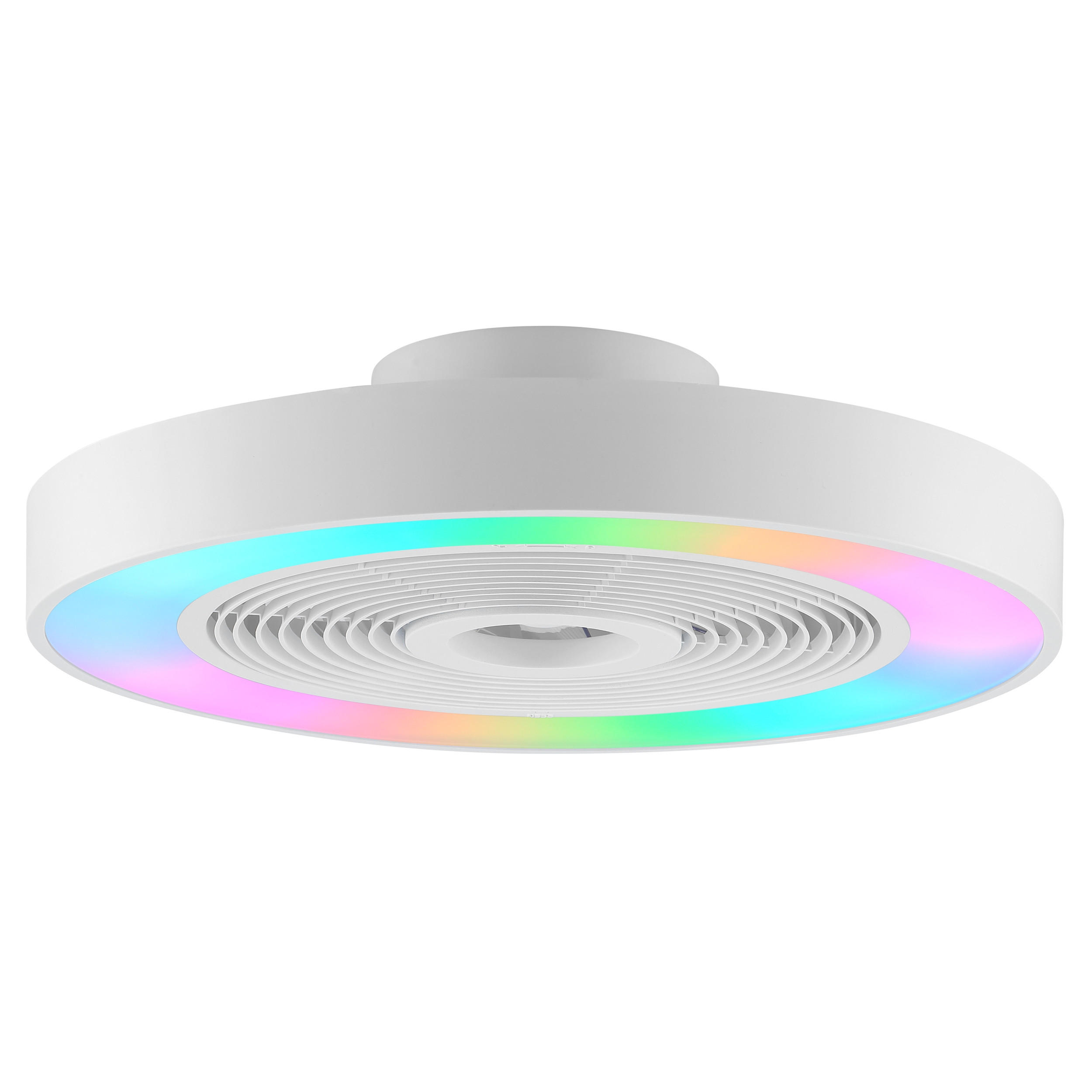 LED DECKENLEUCHTE Catania Weiß 48,6/48,6/13,7 cm - Weiß, Kunststoff (48.6/48.6/13.7cm) - Brilliant