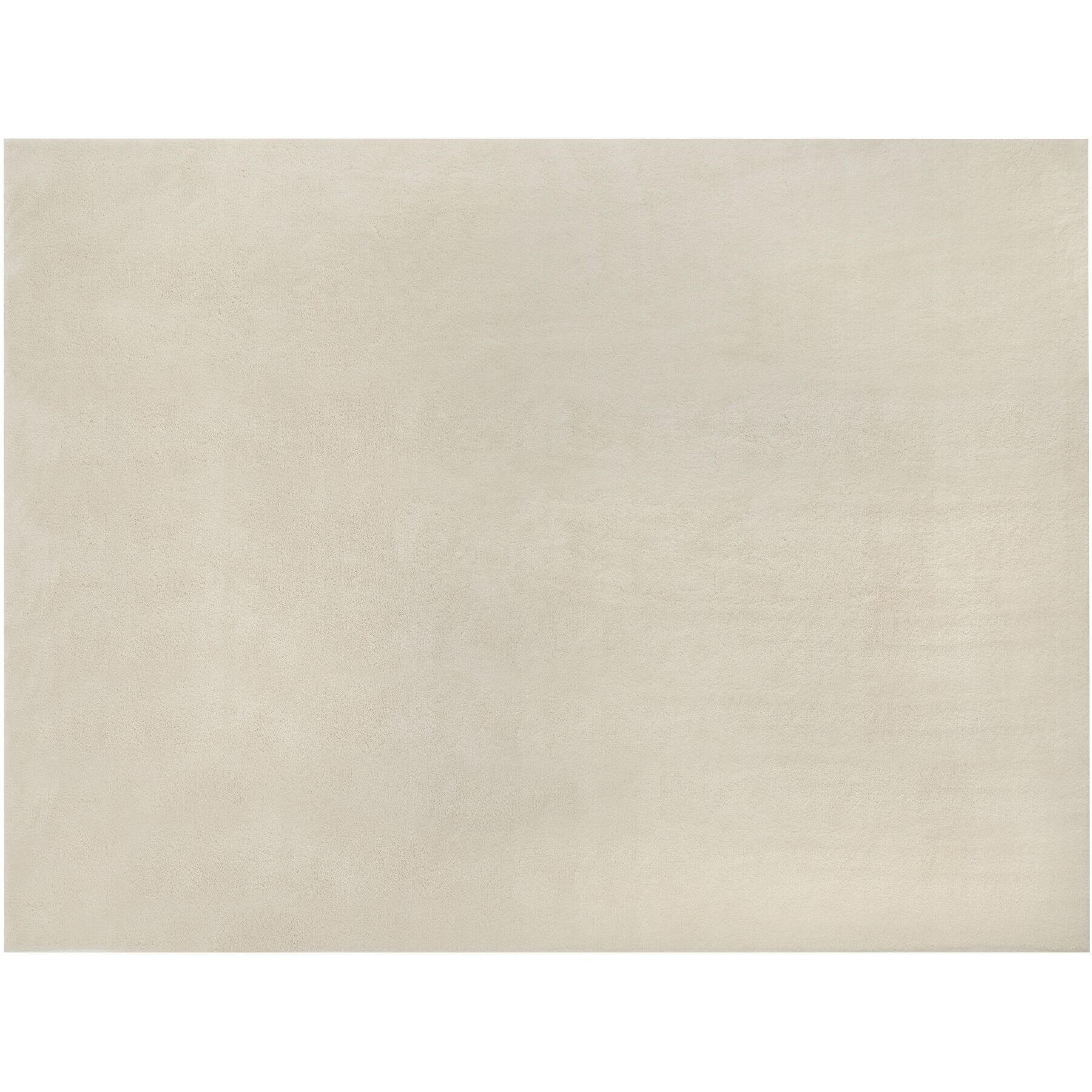KURZFLORTEPPICH Soft Zone,rutschfeste Unterseite,beige - Beige, Kunststoff (200/140cm) - tectake