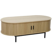 COUCHTISCH, Beigefarbe - Beige, Holz/Holzwerkstoff (55/120/42.5cm) - Oviala