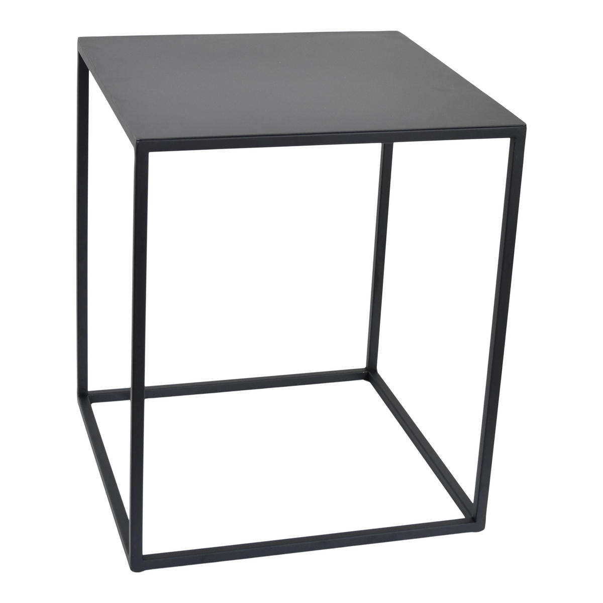 BEISTELLTISCH Aron Schwarz - Schwarz, Metall (38/38/40cm) - LOFT42